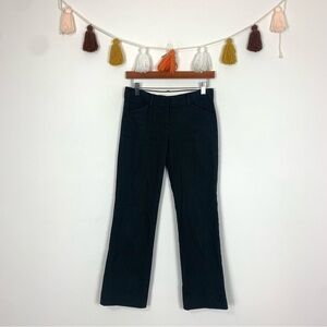 Theory Cropped Straight Leg Black Pants Size 0